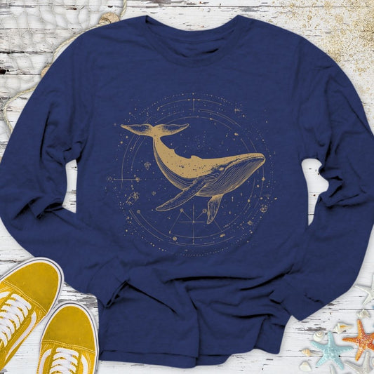 Cosmic Whale Long Sleeve Tee