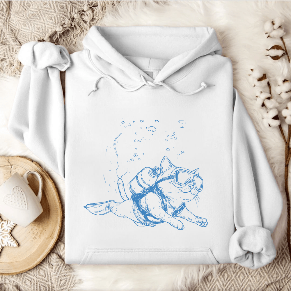 Cat Diver Hoodie