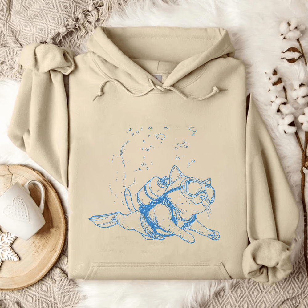 Cat Diver Hoodie