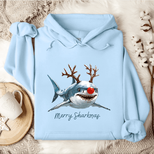 Merry Sharkmas Hoodie