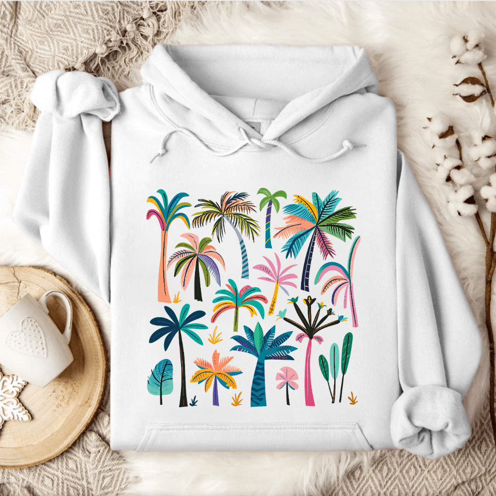 Colorful Palms Hoodie