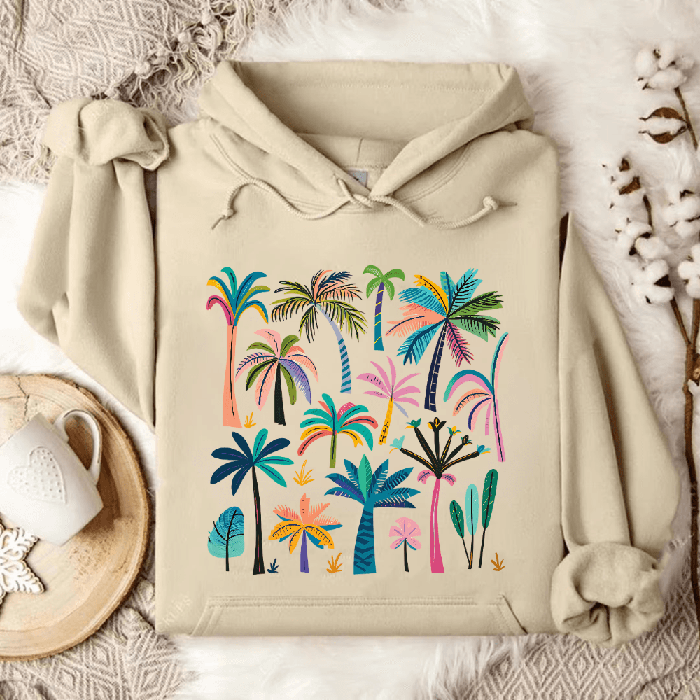 Colorful Palms Hoodie