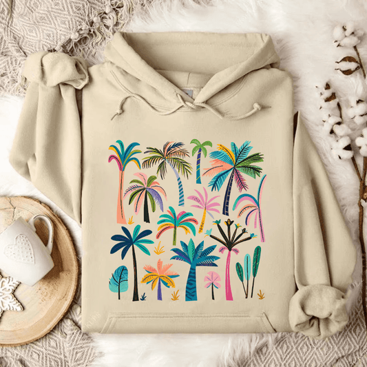 Colorful Palms Hoodie