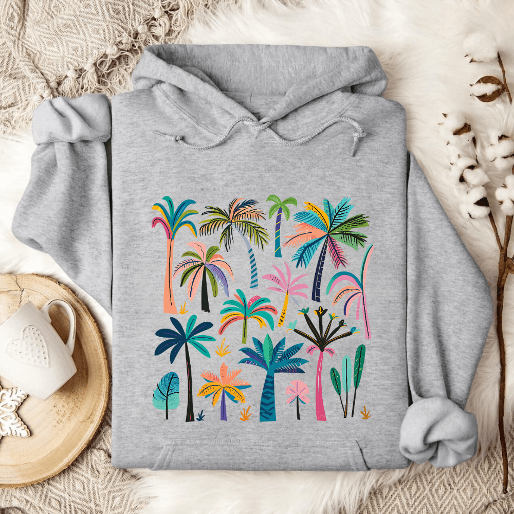Colorful Palms Hoodie