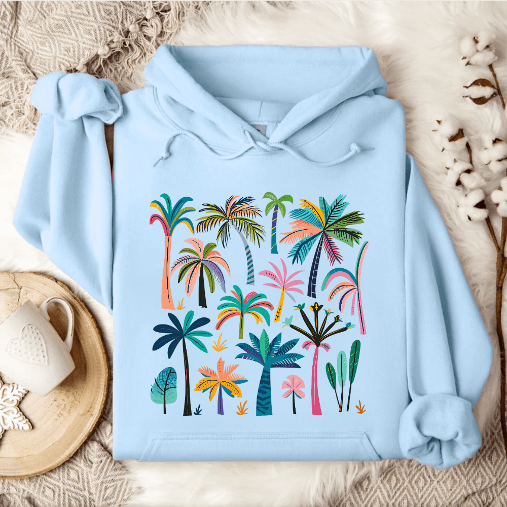 Colorful Palms Hoodie