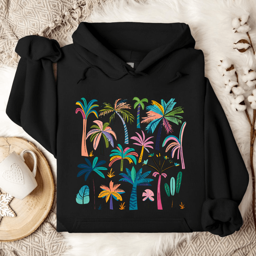 Colorful Palms Hoodie
