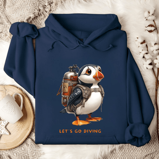 Diving Puffin Hoodie