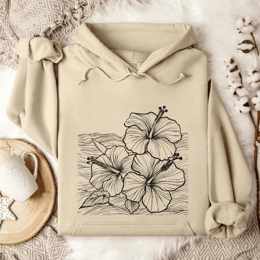 Hibiscus & Waves Hoodie