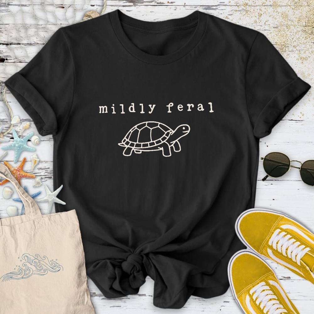 Mildly Feral Turtle T-Shirt