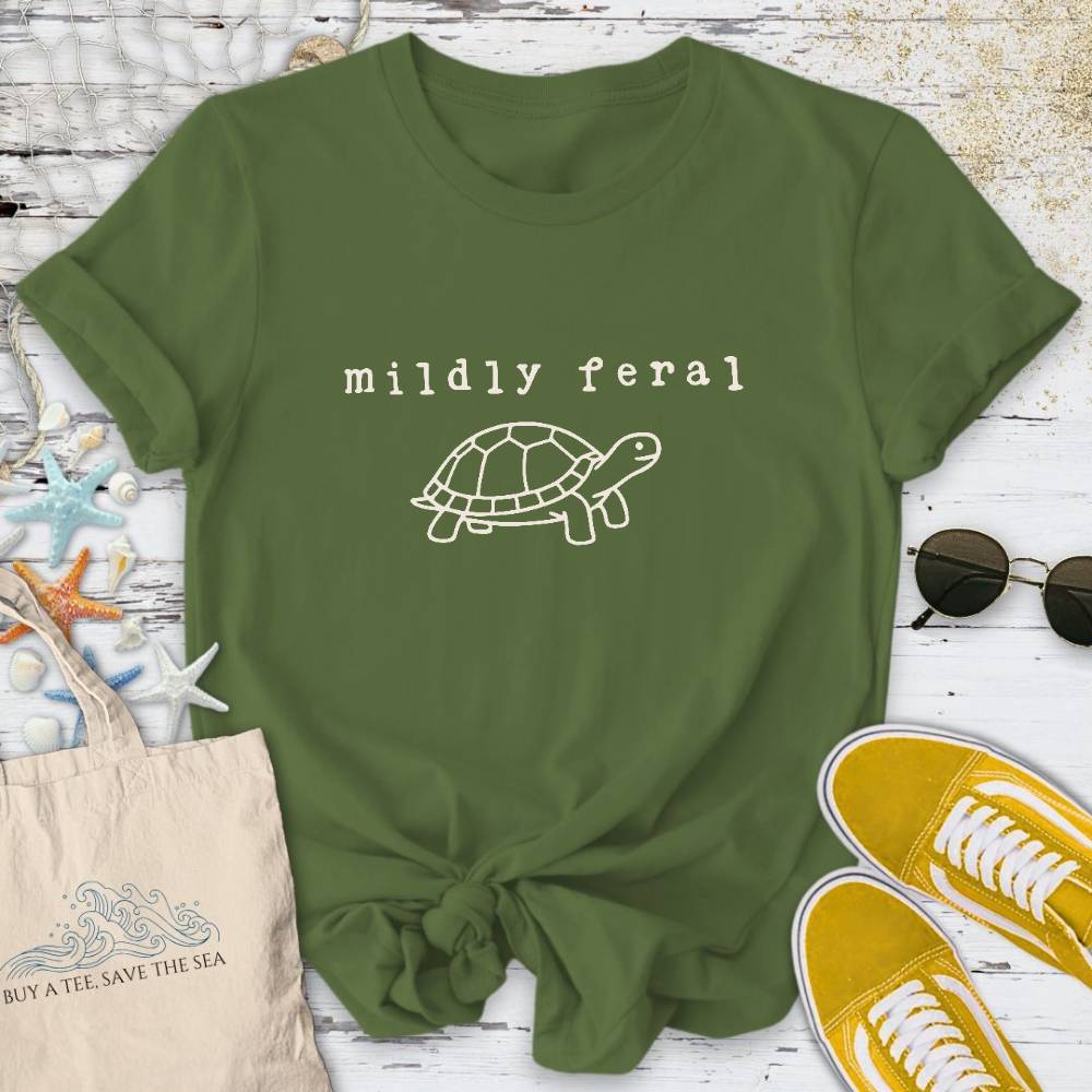 Mildly Feral Turtle T-Shirt