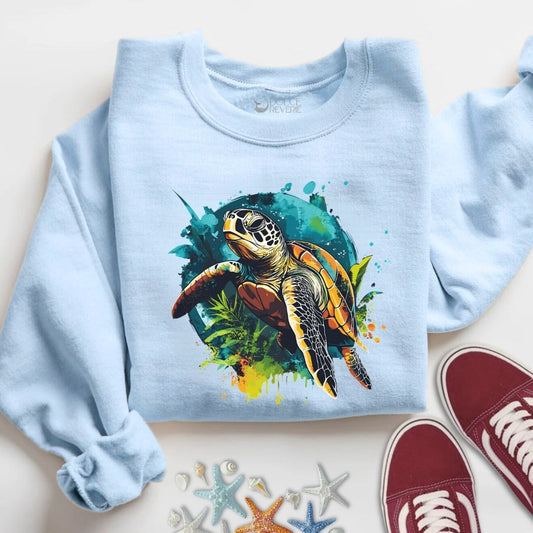 Swimming Turtle Sweatshirt