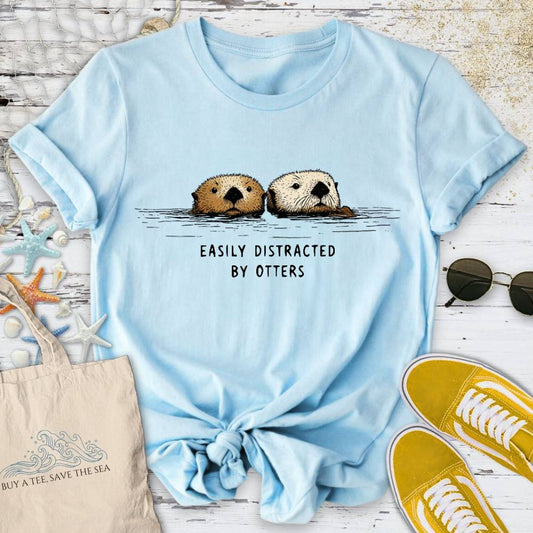 Distracted By Otters T-Shirt