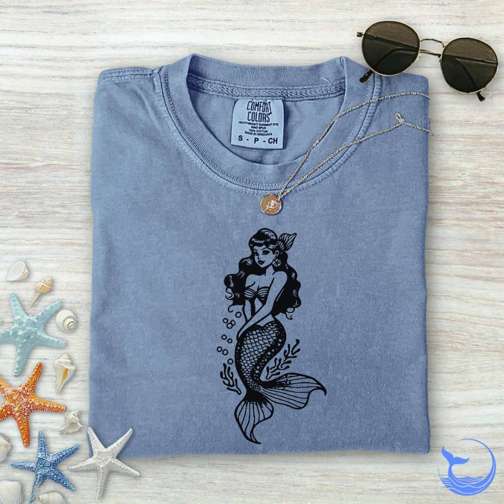 Mermaid Pin-up Comfort Colors T-Shirt