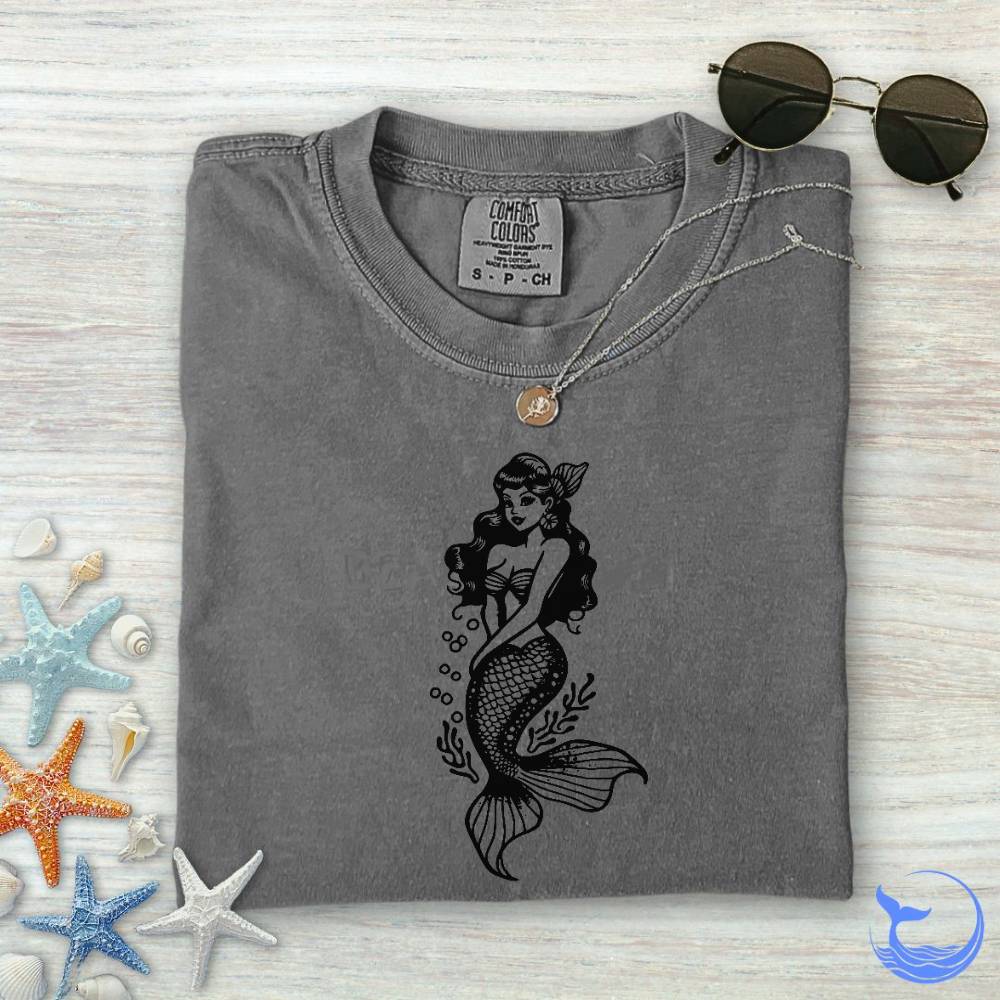 Mermaid Pin-up Comfort Colors T-Shirt