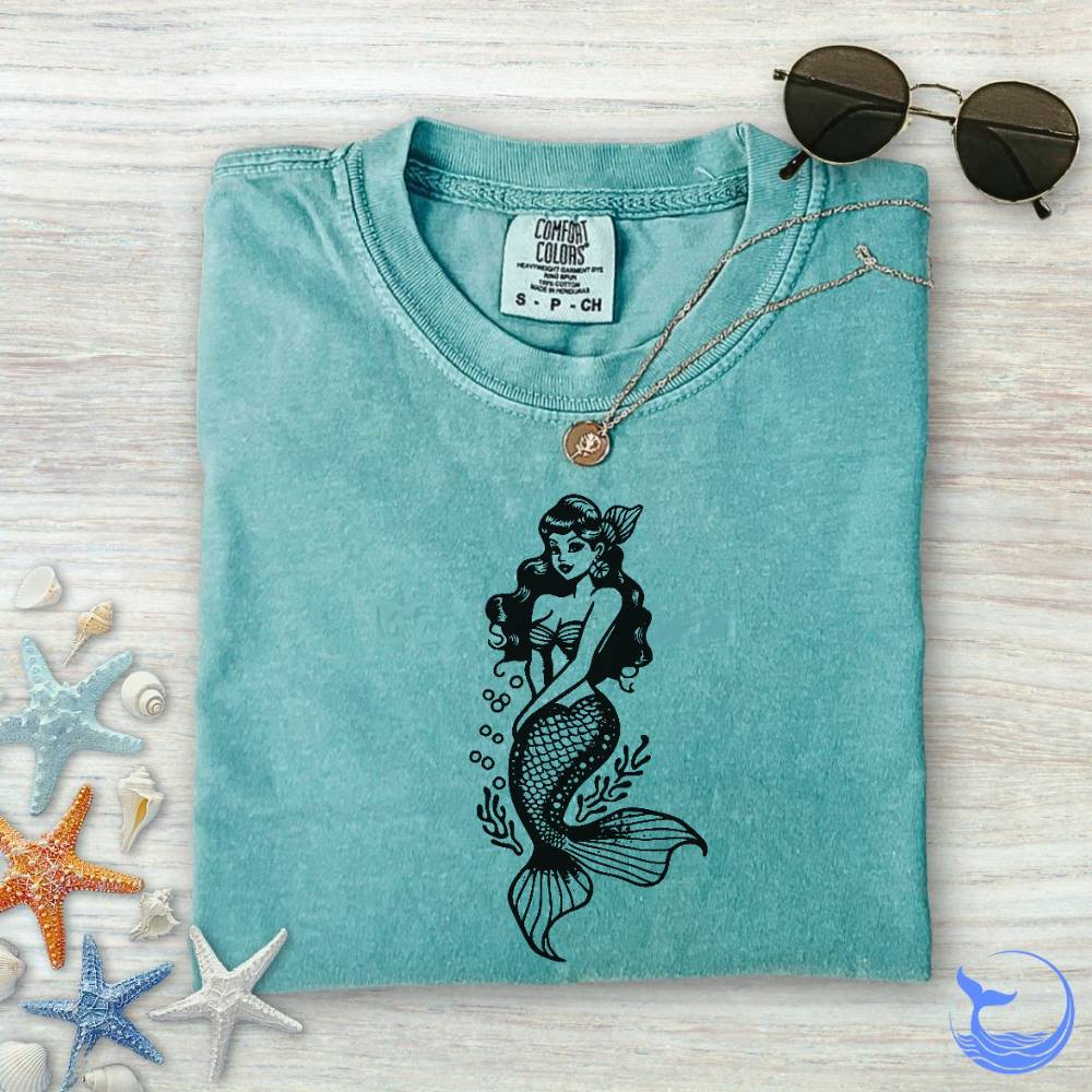 Mermaid Pin-up Comfort Colors T-Shirt