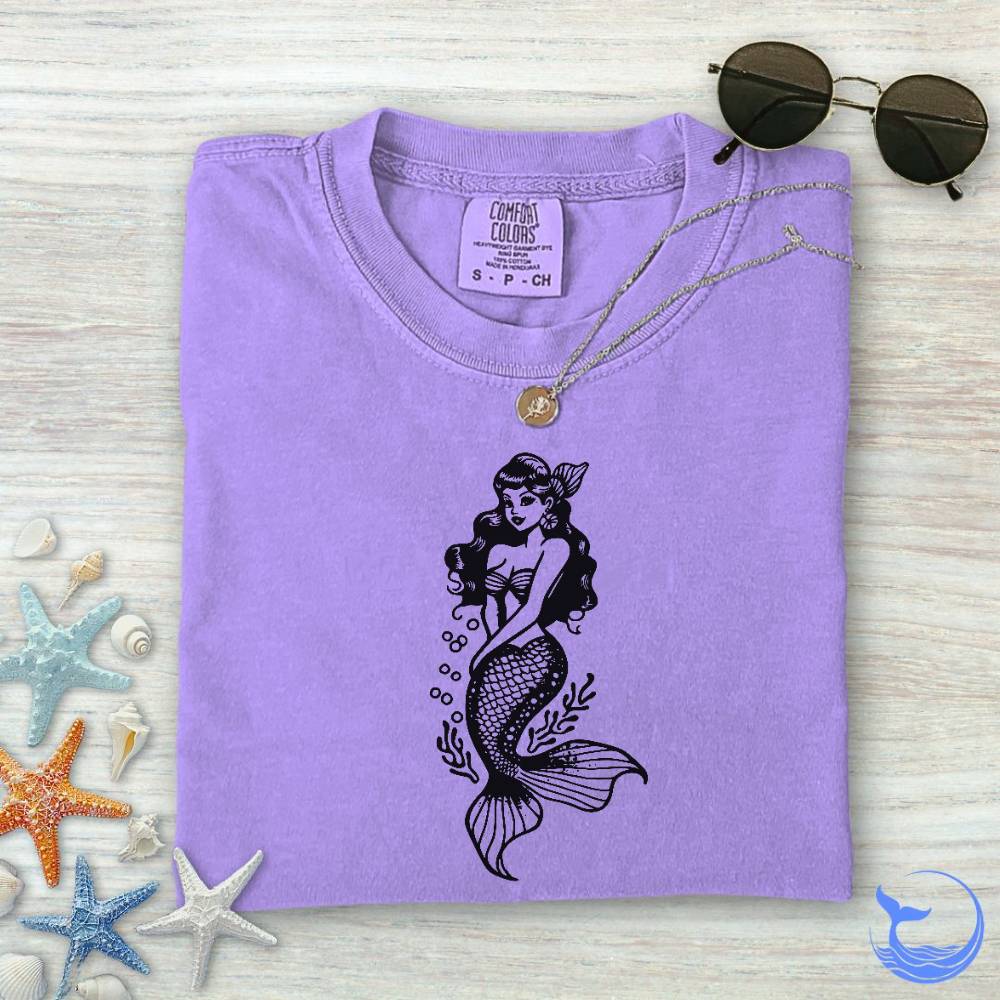 Mermaid Pin-up Comfort Colors T-Shirt