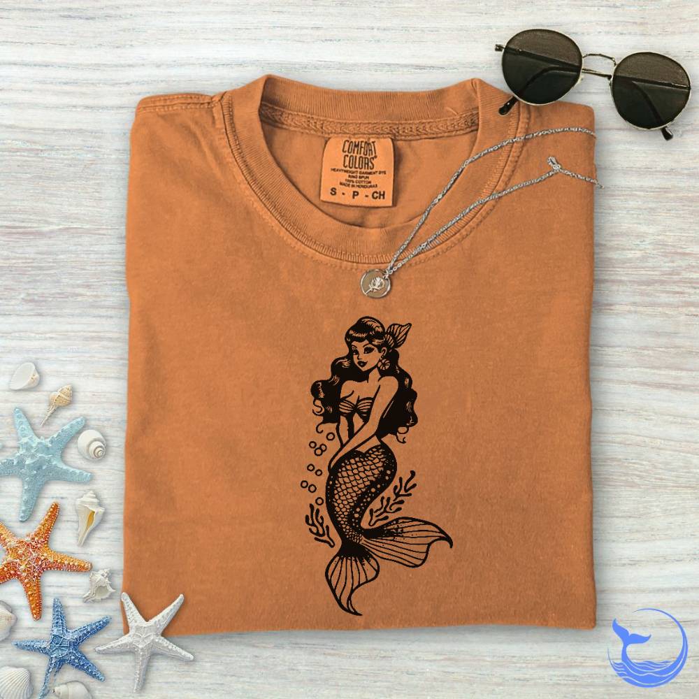 Mermaid Pin-up Comfort Colors T-Shirt