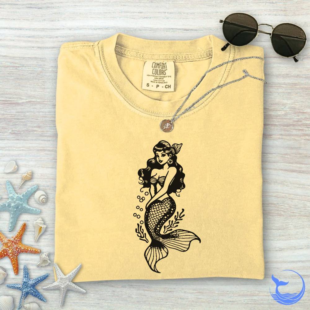 Mermaid Pin-up Comfort Colors T-Shirt