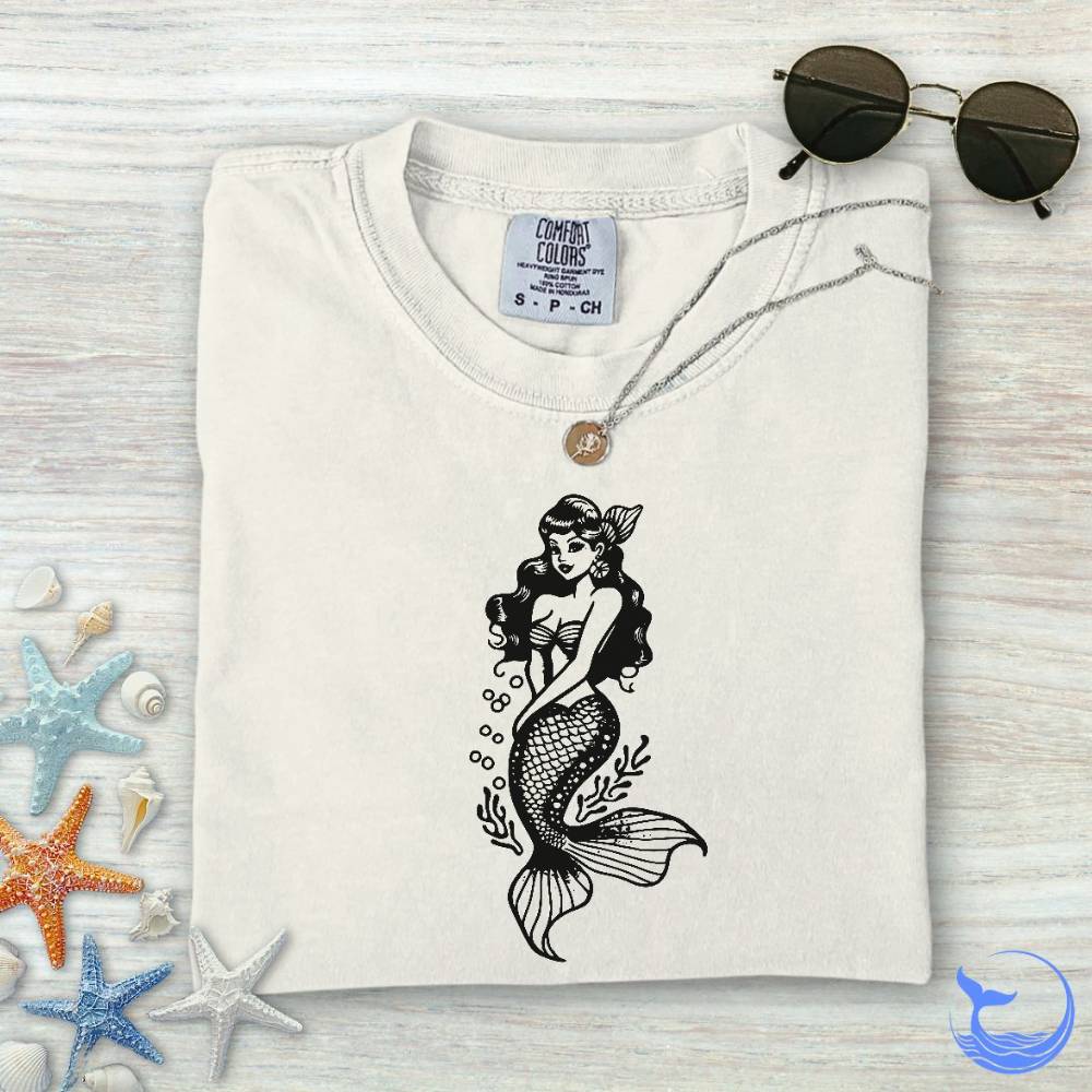 Mermaid Pin-up Comfort Colors T-Shirt