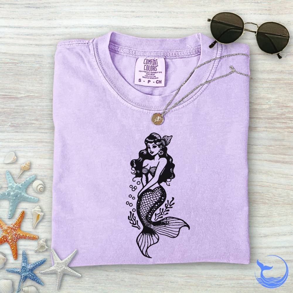 Mermaid Pin-up Comfort Colors T-Shirt