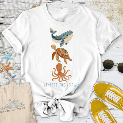 Respect The Ocean Locals T-Shirt