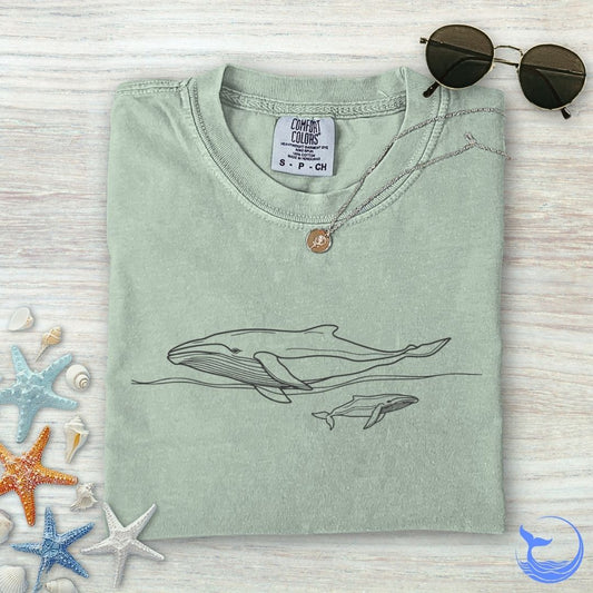 Humpback Whale Comfort Colors T-Shirt