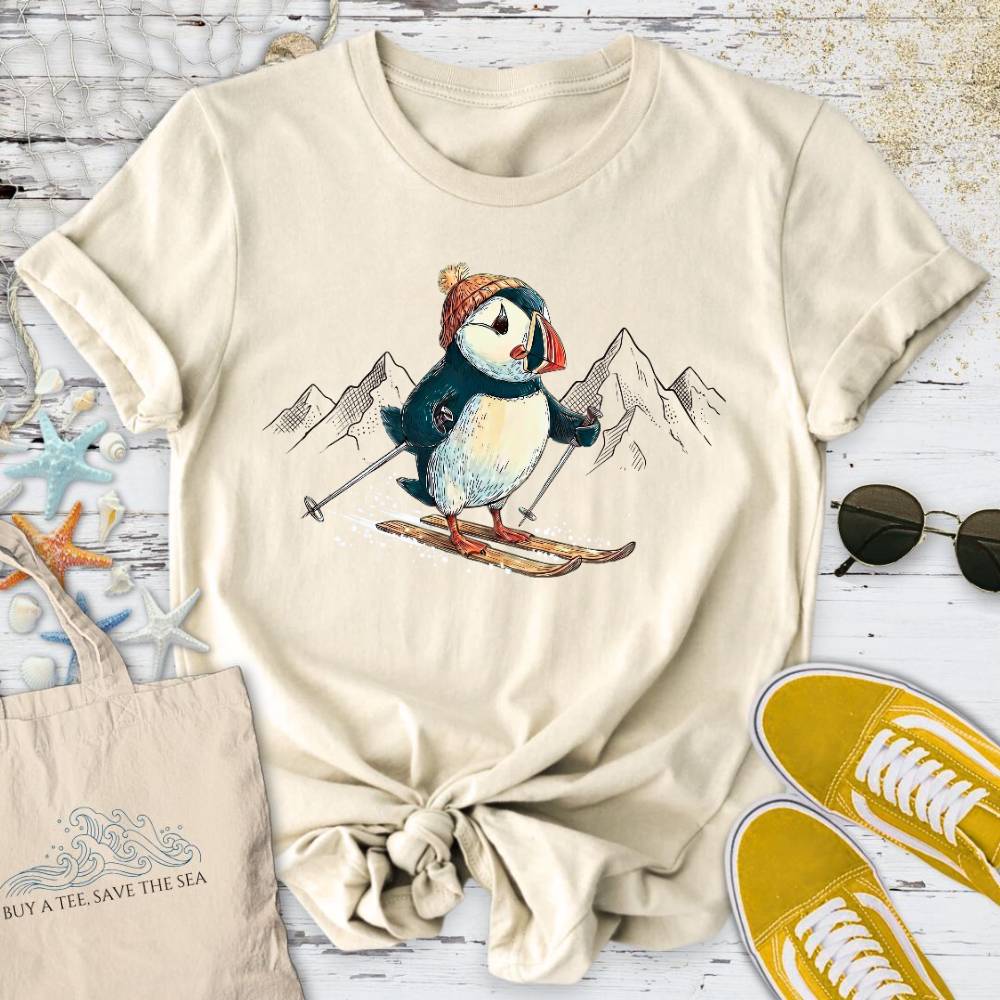 Skier Puffin T-Shirt