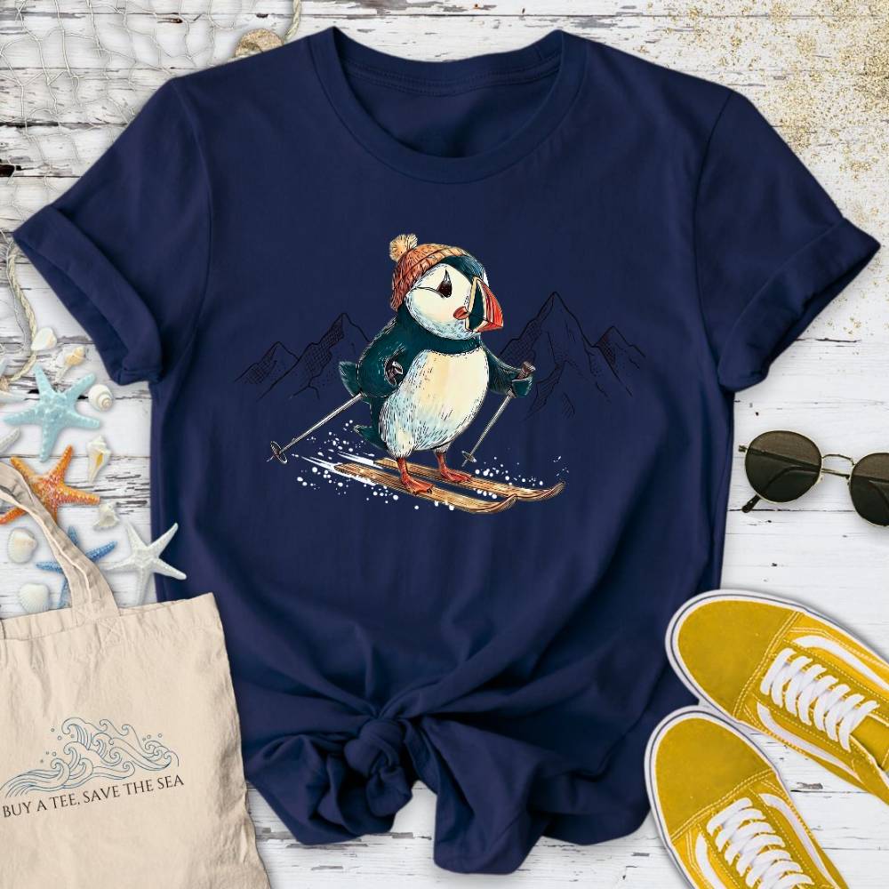 Skier Puffin T-Shirt