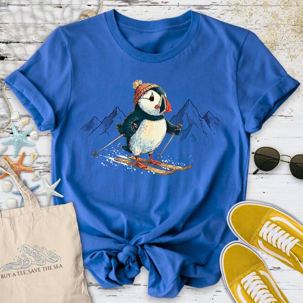 Skier Puffin T-Shirt
