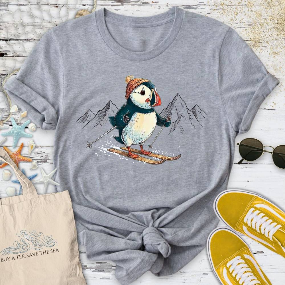 Skier Puffin T-Shirt