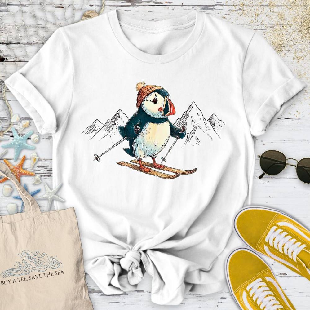 Skier Puffin T-Shirt