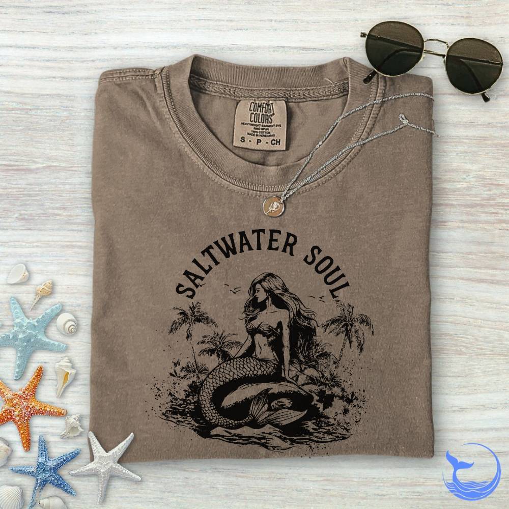 Saltwater Soul Mermaid Comfort Colors T-Shirt