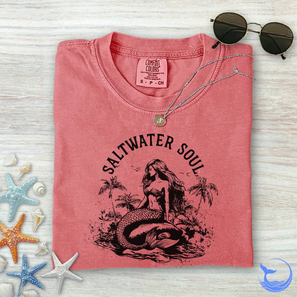 Saltwater Soul Mermaid Comfort Colors T-Shirt