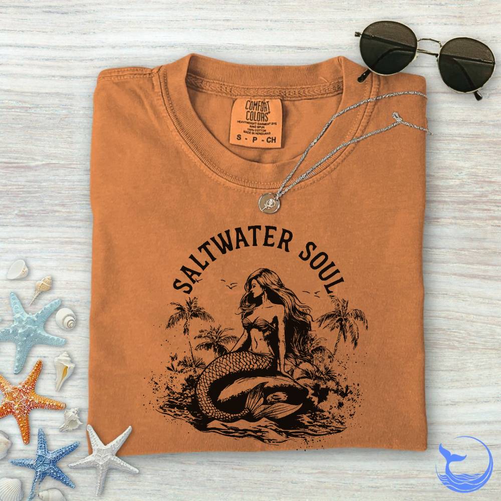 Saltwater Soul Mermaid Comfort Colors T-Shirt