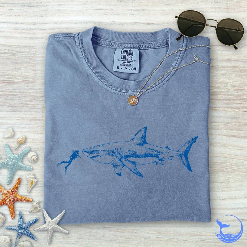 Diving With a Shark Comfort Colors T-Shirt