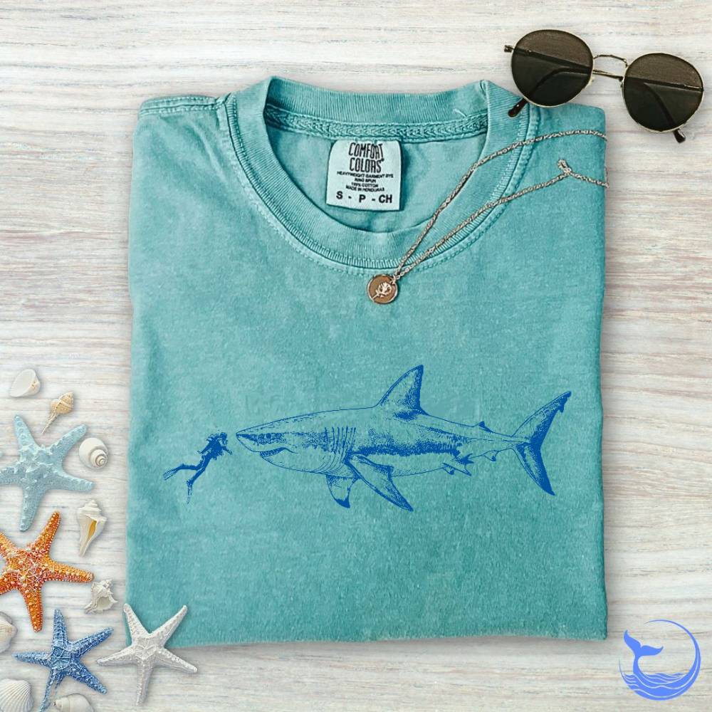 Diving With a Shark Comfort Colors T-Shirt