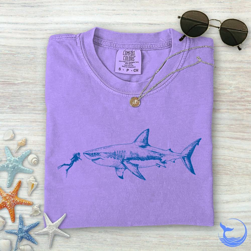 Diving With a Shark Comfort Colors T-Shirt