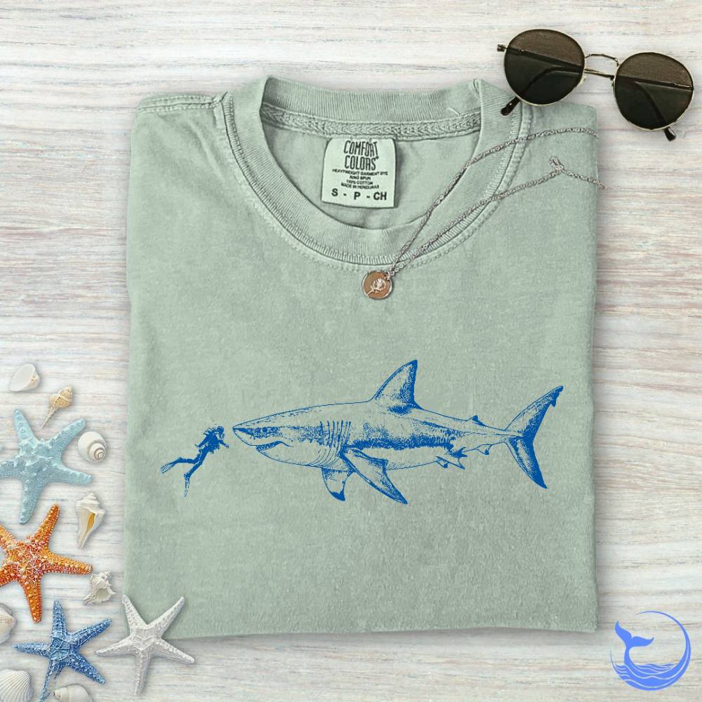 Diving With a Shark Comfort Colors T-Shirt