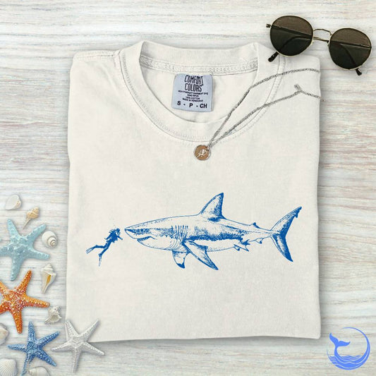 Diving With a Shark Comfort Colors T-Shirt