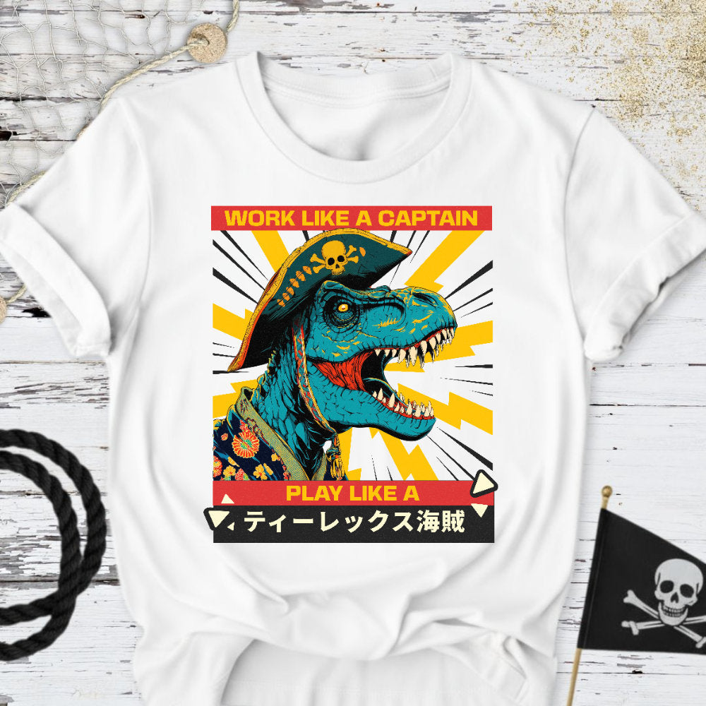 Play Like a T-Rex Pirate T-Shirt