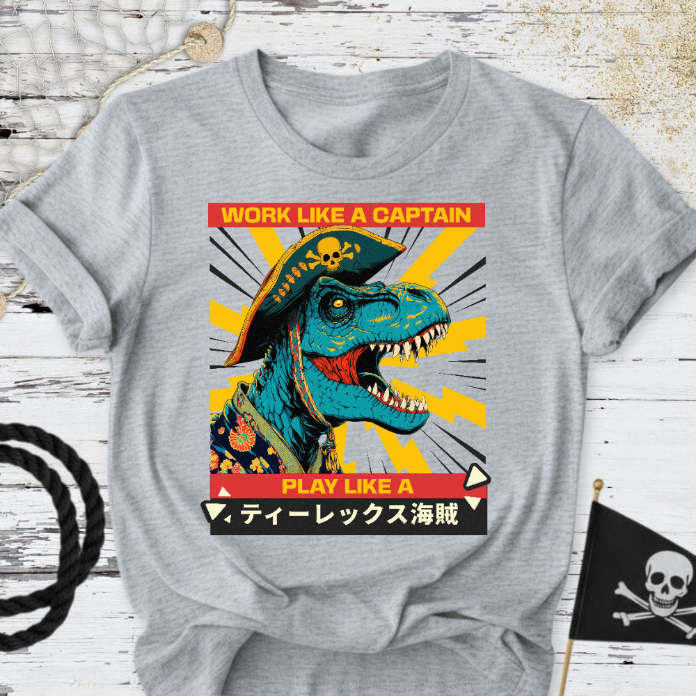 Play Like a T-Rex Pirate T-Shirt