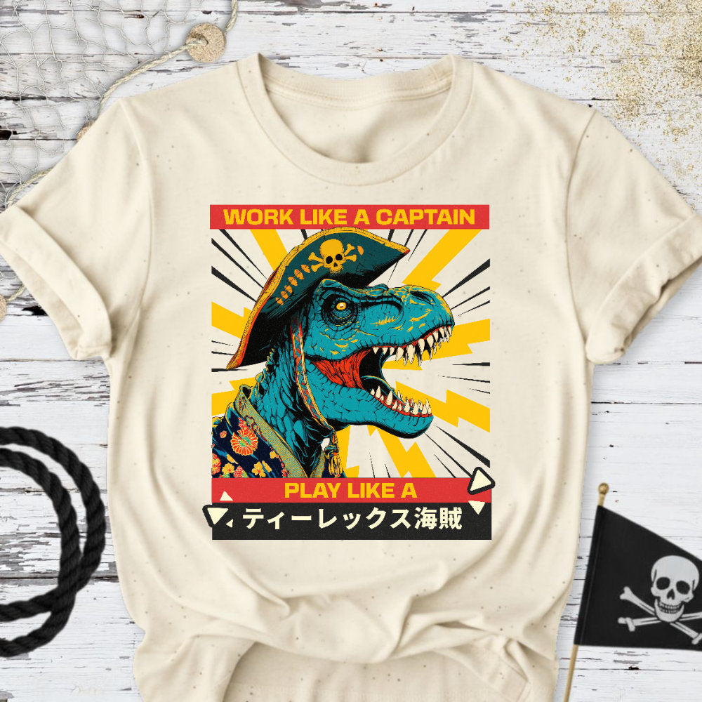Play Like a T-Rex Pirate T-Shirt