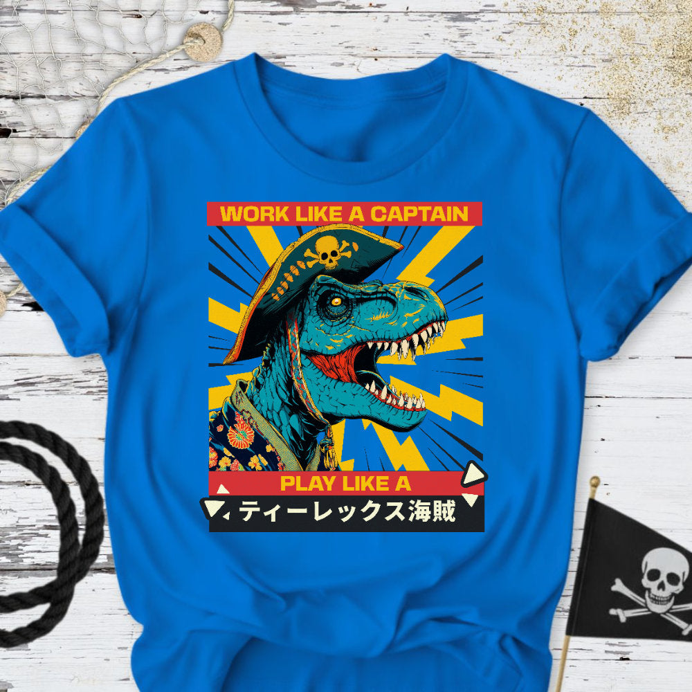 Play Like a T-Rex Pirate T-Shirt