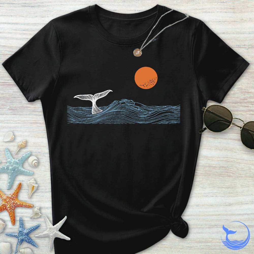 Whale Tail Sunset Women's T-Shirt