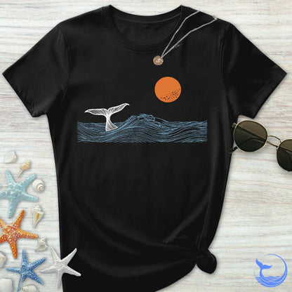 Whale Tail Sunset Women's T-Shirt