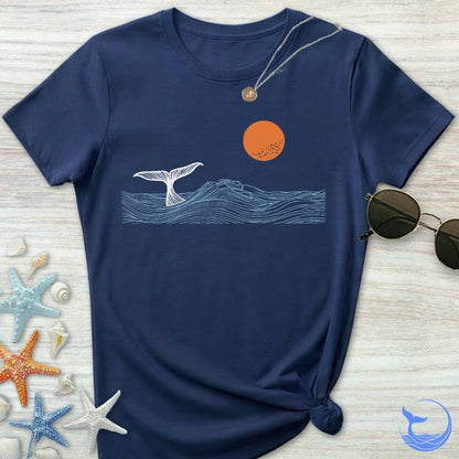 Whale Tail Sunset Women's T-Shirt