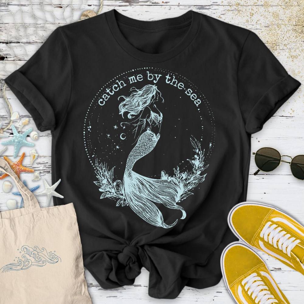 Catch Me By The Sea, Cosmic Mermaid T-Shirt