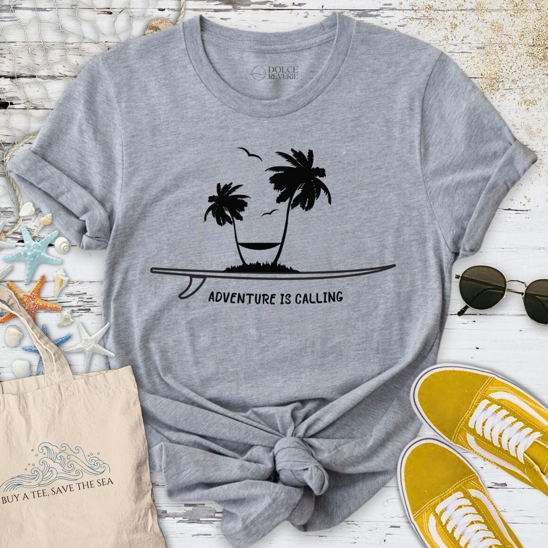 Adventure is Calling T-Shirt Sport Grey / S