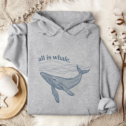 All Is Whale Hoodie Sport Grey / S