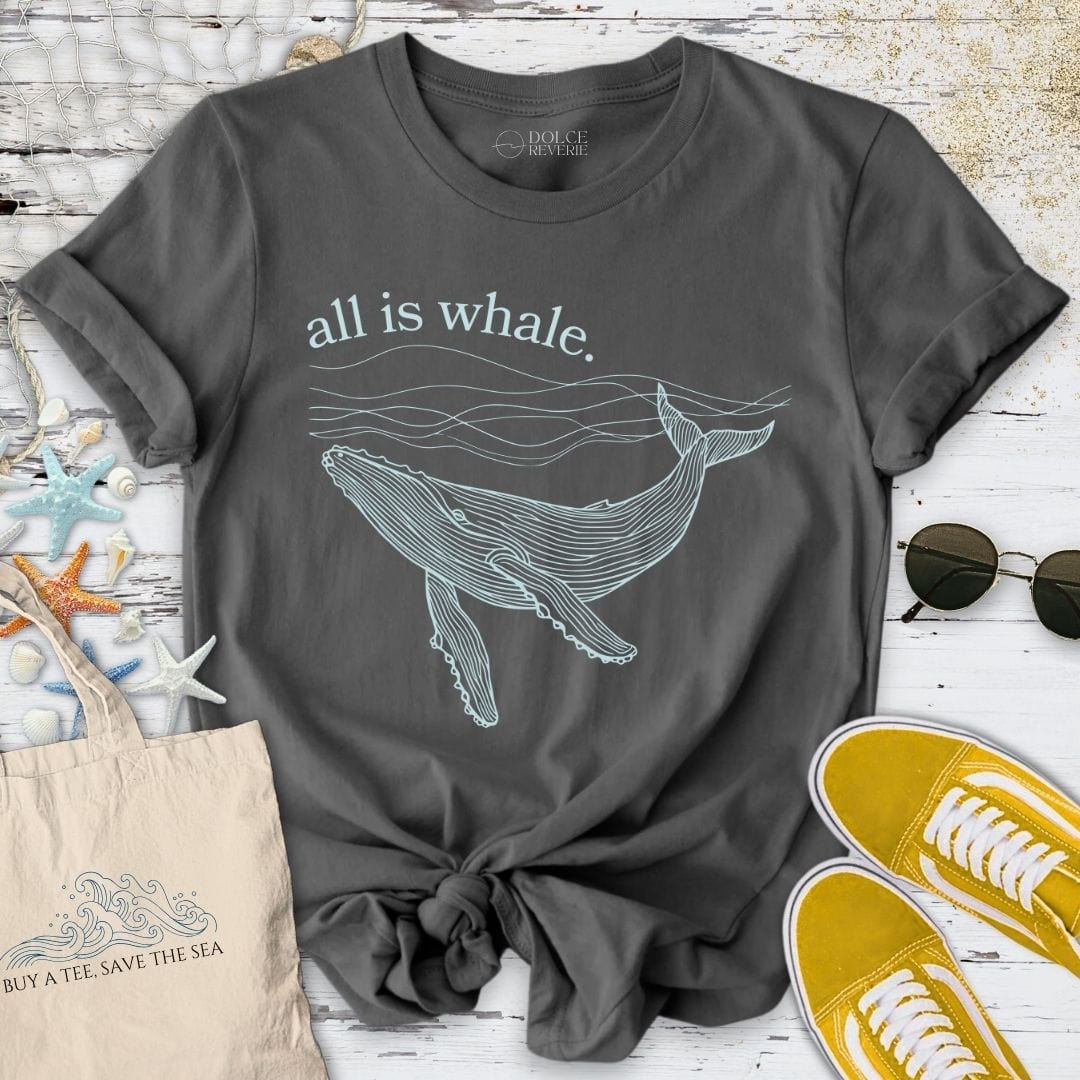 All Is Whale T-Shirt Charcoal / S